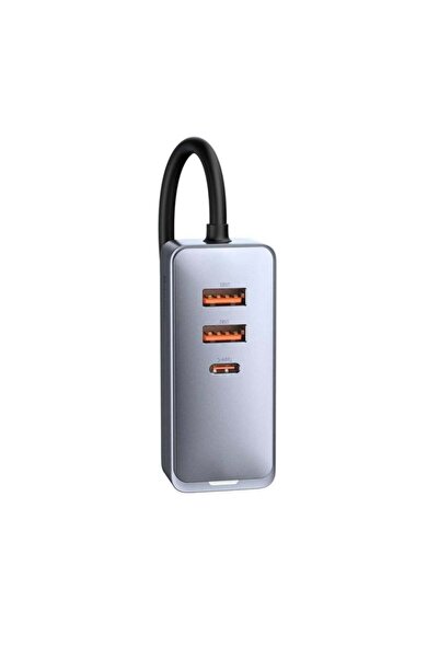 Baseus Încărcător auto cu încărcare rapidă, 3x USB, 120W, Tip-C, CCBT-B0G - Gri