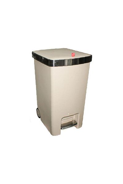 rexa Pedal Bin with Wheels – Hands-Free Operation, Sturdy Waste Container