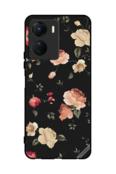 Covernex غطاء حماية لهاتف Vivo Y16 - ورق حائط بتصميم زهور