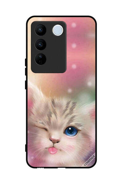 Covernex غطاء حماية لهاتف Vivo V27 Pro - تصميم قطة لطيفة