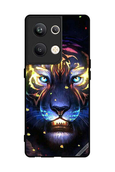 Covernex غطاء حماية لهاتف Oppo Reno 9 Pro Plus بمشبك فني على شكل أسد