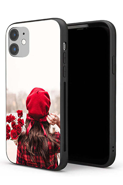 Tolwak Apple iPhone 11 Protective Case Holding Flowers