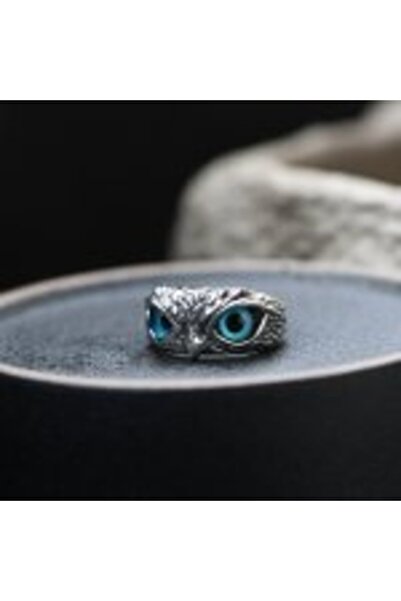 Kelan Inel damă reglabil Ochi de Bufniță – Cristal Albastru