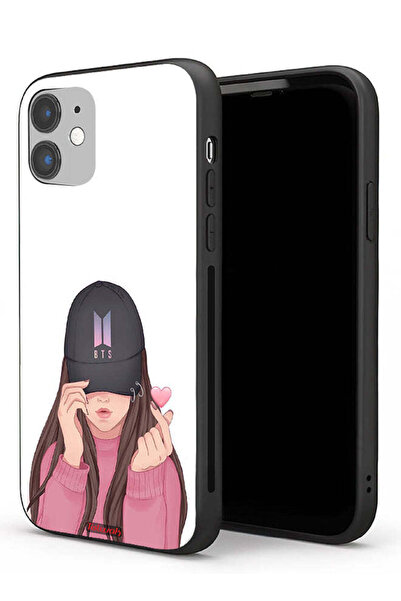Tolwak Apple iPhone 11 Protective Case Girl Making Snap