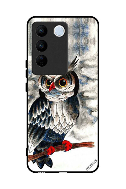 Covernex غطاء حماية لهاتف Vivo V27 - رسم بومة