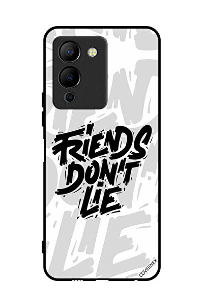 Covernex غطاء حماية لهاتف Infinix Note 12 Pro 5G بخط اليد "الأصدقاء لا يكذبون"