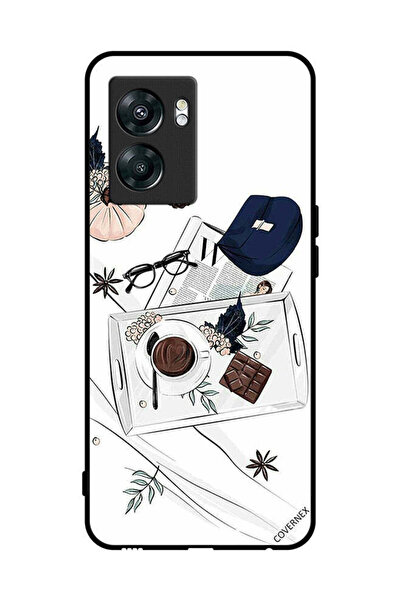 Covernex غطاء حماية لهاتف OnePlus Nord N300 - تصميم فن القهوة والشوكولاتة