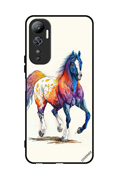 Covernex غطاء حماية لهاتف Infinix Hot 20 برسومات فنية على شكل حصان