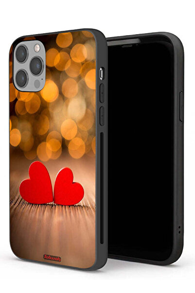 Tolwak جراب حماية لجهاز Apple iPhone 12 Pro Max بتصميم قلبين جميلين