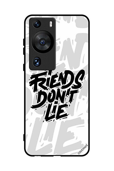 Covernex غطاء حماية لهاتف هواوي بي 60 برو - الخط العربي - الأصدقاء لا يكذبون