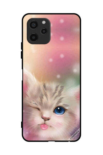 Covernex غطاء حماية لهاتف هواوي إنجوي 50z بتصميم قطة لطيفة