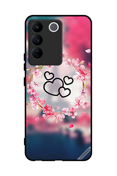 Covernex غطاء حماية لهاتف Vivo S16e - قصاصات فنية على شكل قلوب