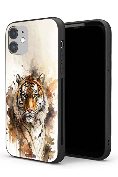 Tolwak غطاء حماية لجهاز Apple iPhone 11 بنقشة فن تجريدي من جلد الفهد