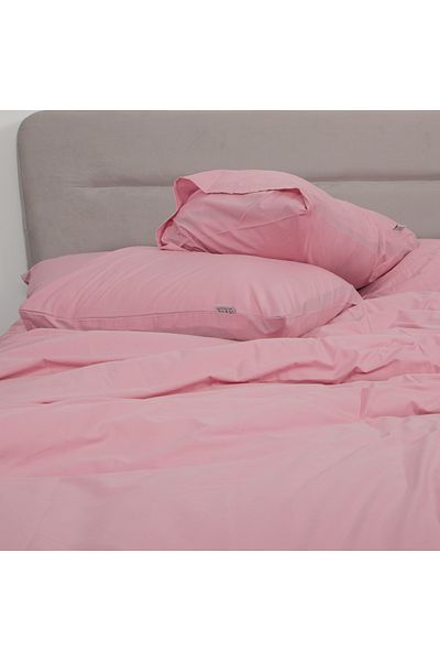 Bed N Home SA Duvet cover set, 100% Egyptian cotton, 250 thread count, pink, 2 pillowcases, 240 x 260 cm