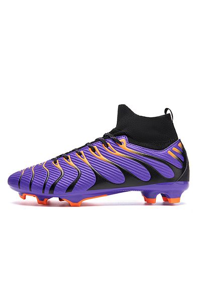 MBrands Ghete de fotbal, mărimea 7.9 cu crampoane până la gleznă, violet 44