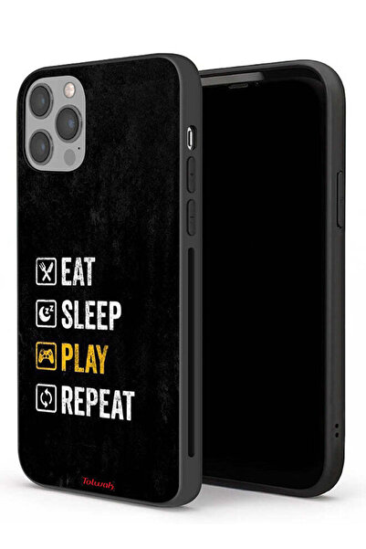 Tolwak جراب حماية لجهاز Apple iPhone 12 Pro، تناول الطعام، النوم، اللعب، التكرار