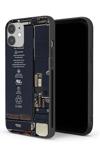 Tolwak نمط دائرة الهاتف في جراب حماية لجهاز Apple iPhone 12 mini