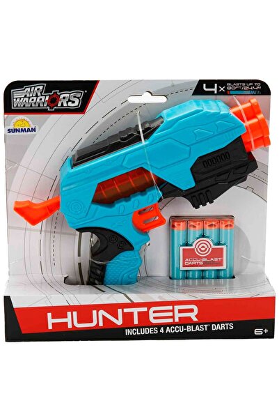 Sunman Air Warriors Hunter 4 Mermili Sünger Dart Atan Silah 21 cm