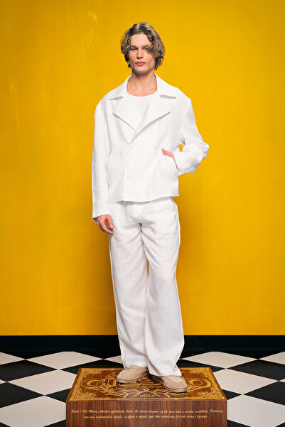 GIESTO ΛΕΥΚΟ ΜΠΟΥΤΙ ΚΡΟΥΑΖΕ 100% ΛΙΝΑ