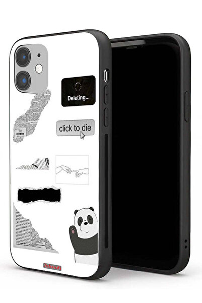 Tolwak Apple iPhone 11 Protective Case Panda Sticker