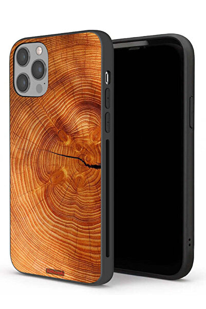 Tolwak جراب حماية لجهاز Apple iPhone 12 Pro مصنوع من الخشب المتصدع