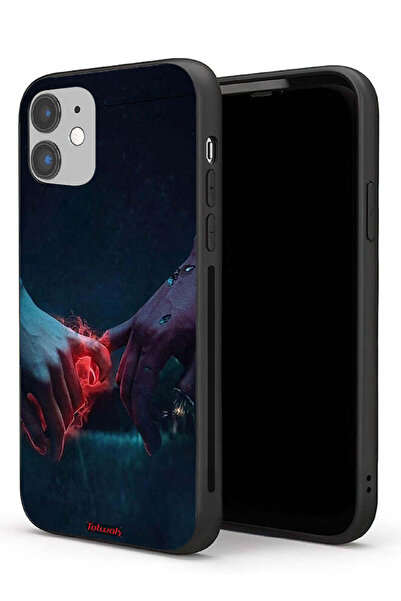 Tolwak جراب حماية لجهاز Apple iPhone 11 - يدان محترقتان