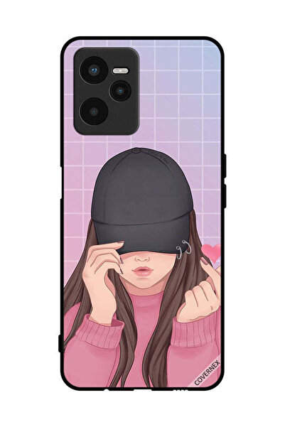 Covernex غطاء حماية لهاتف Realme C35 - فتاة ذات قبعة سناب لوف