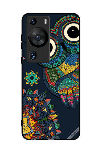 Covernex غطاء حماية لهاتف هواوي بي 60 برو بتصميم بومة زهرية