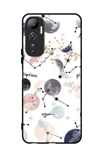 Covernex غطاء حماية لهاتف Infinix Hot 20 برسومات Planets Paint Art