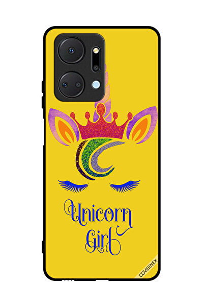 Covernex غطاء حماية لهاتف Honor X7a - تصميم فتاة يونيكورن