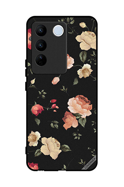Covernex غطاء حماية لهاتف Vivo S16 - ورق حائط فني على شكل زهرة