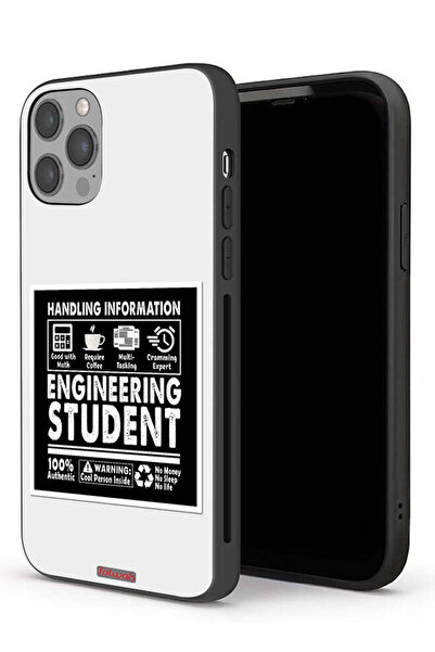 Tolwak جراب حماية لجهاز Apple iPhone 12 Pro Max ملصق طالب الهندسة