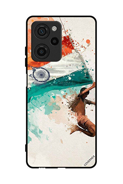 Covernex غطاء حماية لهاتف Xiaomi Poco X5 Pro يحمل علم الهند أثناء الطيران