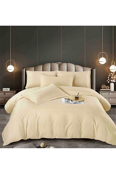 CHIRASO CHIRASO Premium Damask Bedding, 6 Pieces, ELASTIC Sheet 180x200 cm, 4 Pillowcases