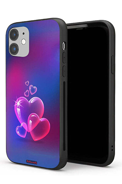 Tolwak غطاء حماية Apple iPhone 11 برسومات قلوب مائية