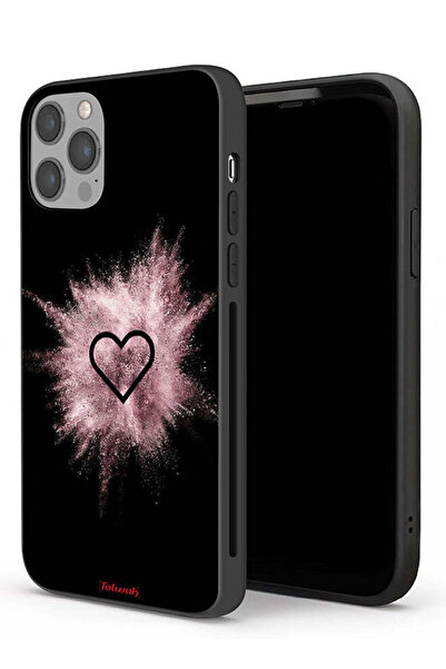 Tolwak غطاء حماية لهاتف Apple iPhone 12 Pro Max بتصميم قلب لامع