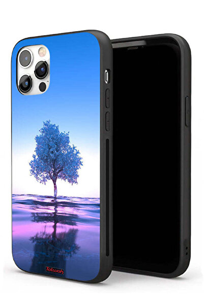 Tolwak جراب حماية لجهاز Apple iPhone 11 Pro بتصميم شجرة نيون وانعكاس جسم مائي...