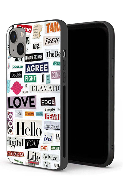 Tolwak جراب حماية لجهاز Apple iPhone 13 mini مع ملصقات اقتباسات قصيرة