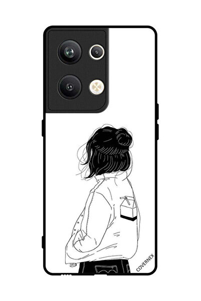 Covernex غطاء حماية لهاتف Oppo Reno 9 Pro Plus فتاة تفكر بعمق كبير