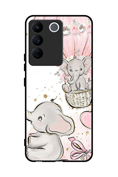 Covernex غطاء حماية لهاتف Vivo S16e برسومات فيلة صغيرة