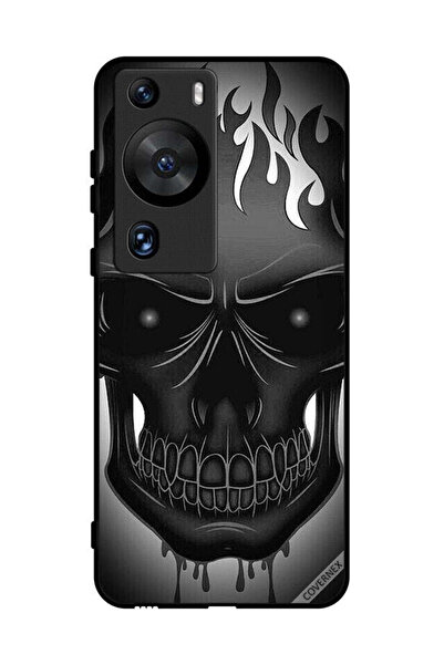 Covernex غطاء حماية لهاتف هواوي بي 60 برو برسومات جمجمة