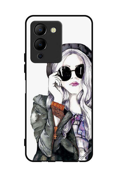 Covernex غطاء حماية لهاتف Infinix Note 12 Pro 5G بتصميم فتاة أنيقة ولطيفة