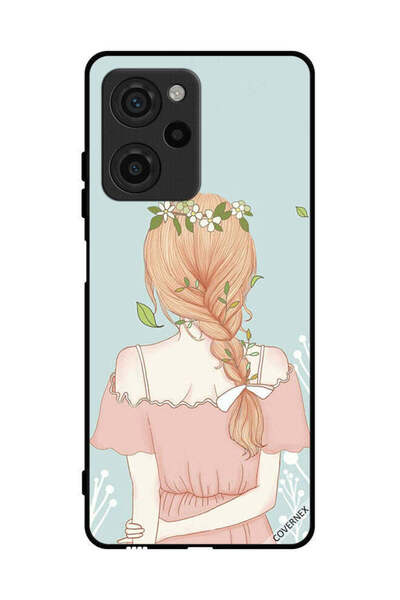 Covernex غطاء حماية لهاتف شاومي بوكو X5 برو بفتاة واقفة بمظهر لطيف