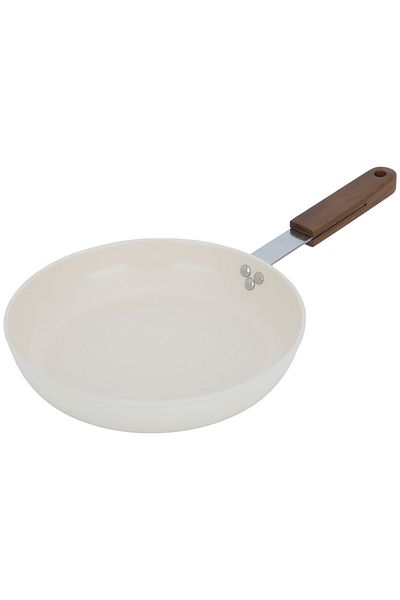 Tornado Ceramic Pan Tornado, 24 cm, Wooden Handle - Beige
