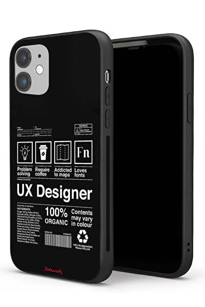 Tolwak ملصق مصمم تجربة المستخدم لجراب حماية iPhone 11 من Apple
