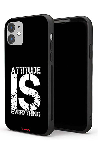 Tolwak جراب حماية لجهاز Apple iPhone 11 - Attitude Is Everything