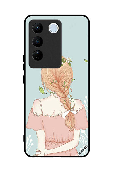 Covernex غطاء حماية لهاتف فيفو S16 برو بفتاة واقفة بمظهر لطيف