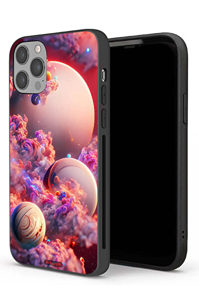 Tolwak غطاء حماية لجهاز Apple iPhone 12 Pro بتصميم غيوم وفن تجريدي