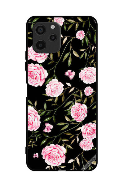 Covernex غطاء حماية لهاتف هواوي إنجوي 50z وردة في باقات من الأوراق الصغيرة