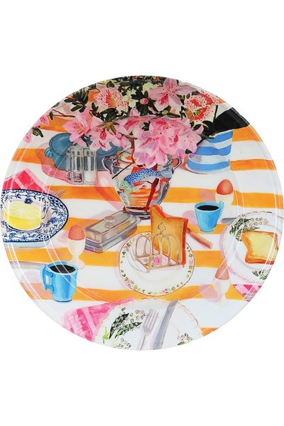 Alsaif Gallery Hala Porcelain Saif Gallery Serving Dish, 25.5 x 1.5 cm, Large...